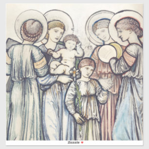 Adesivo Anjos e Crianças por Sir Edward Burne–Jones