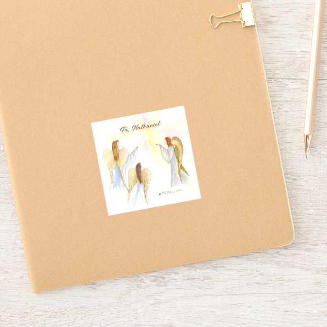 Adesivo Anjos Religiosos Personalizados (Notebook)