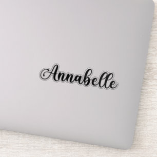 Adesivo Annabelle Name - Caligrafia manuscrita
