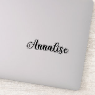Adesivo Annalise Name - Caligrafia manuscrita