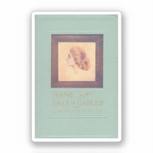 Adesivo Anne of Green Gables (cobrir do livro antigo, 1908