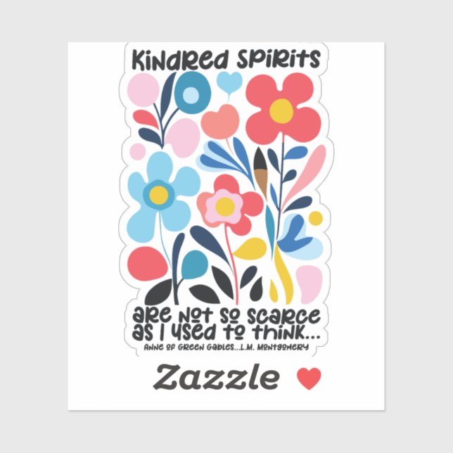 Adesivo Anne of Green Gables Kindred Spirits Sticker (Folha)