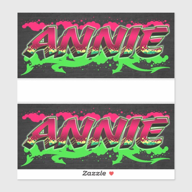 Adesivo Annie Vorname Name Graffiti Aufkleber Sticker (Folha)
