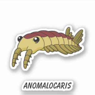 Adesivo Anomalocaris - Criatura Do Mar Pré-Histórica Vinil