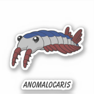 Adesivo Anomalocaris - Criatura Do Mar Pré-Histórica Vinil