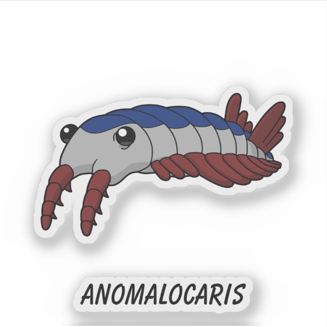 Adesivo Anomalocaris - Criatura Do Mar Pré-Histórica Vinil (Frente)