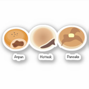 Adesivo Anpan,Hotteok,Panqueca