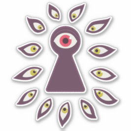 Adesivo Ansiedade Paranoica Olho Espiador
