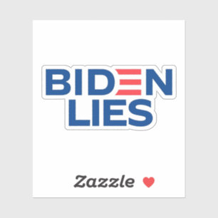 Adesivo Anti-Biden Biden Mentiras Importam