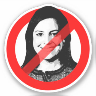 Adesivo Anti-Elise Stefanik, Vinheta Vinil com Corte Perso