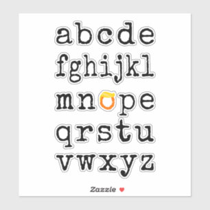 Adesivo Anti-Trump Alphabet - Nope V