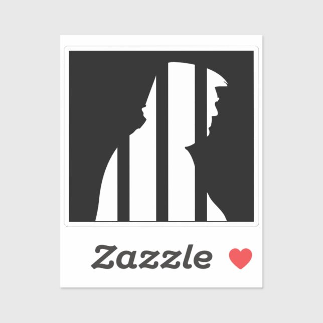 Adesivo Anti Trump Felon Trump for Prison 2024 (Folha)