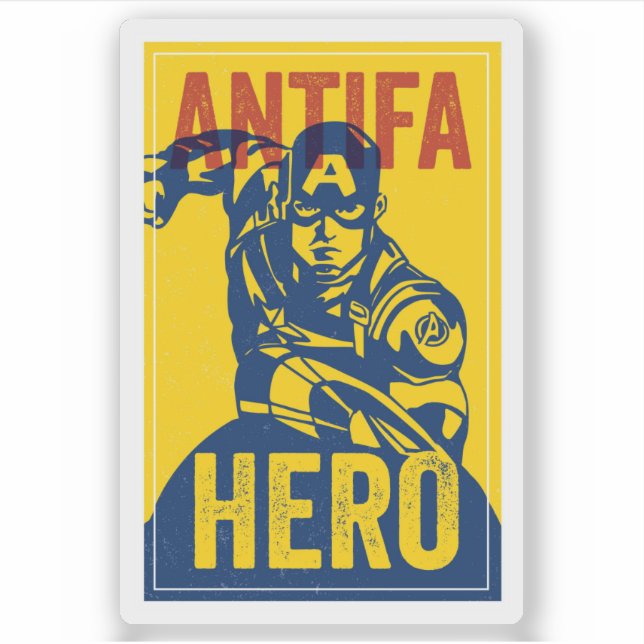Adesivo ANTIFA HEROES SERIES: Captain American (Frente)