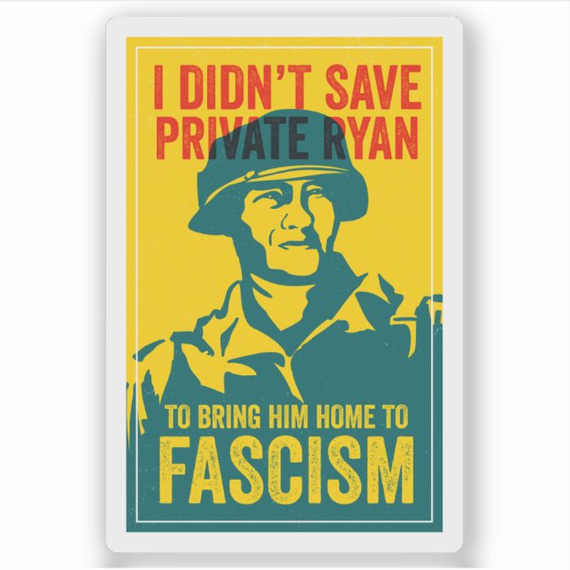 Adesivo ANTIFA POSTER: Saving Private Ryan |  (Frente)