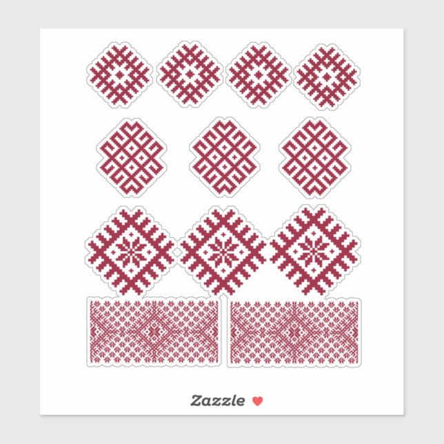 Adesivo Antigos símbolos letões Jumis Morning Star (Folha)