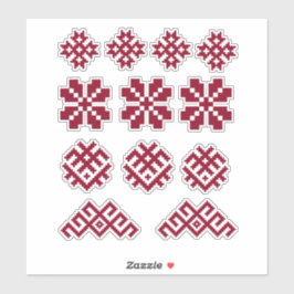 Adesivo Antigos símbolos letões Sun Moon Star Jumis