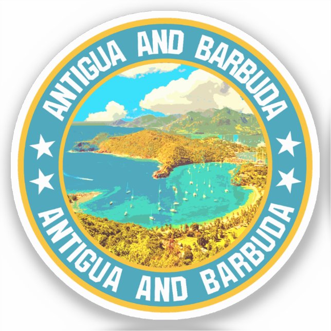 Adesivo Antígua e Barbuda (Frente)