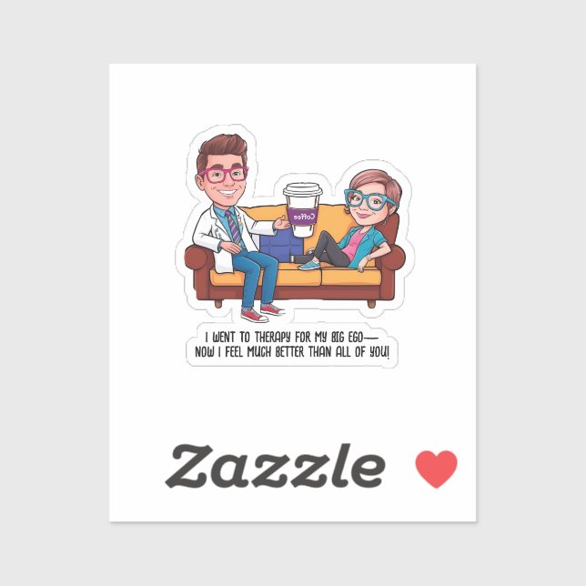 Adesivo ANTISTRESS psychiatrist THERAPIST MENTAL HEALTH (Folha)