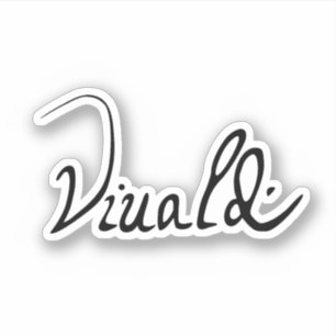 Adesivo Antonio Vivaldi Assinatura