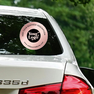 Adesivo Anúncio da janela do Carro Dourado do Rosa do site