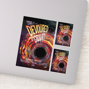 Adesivo Anúncio De Filme De Horror Sci-Fi, Devorado Por Gr