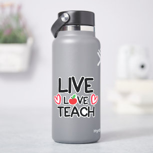 Adesivo Ao vivo, amor, ensinar