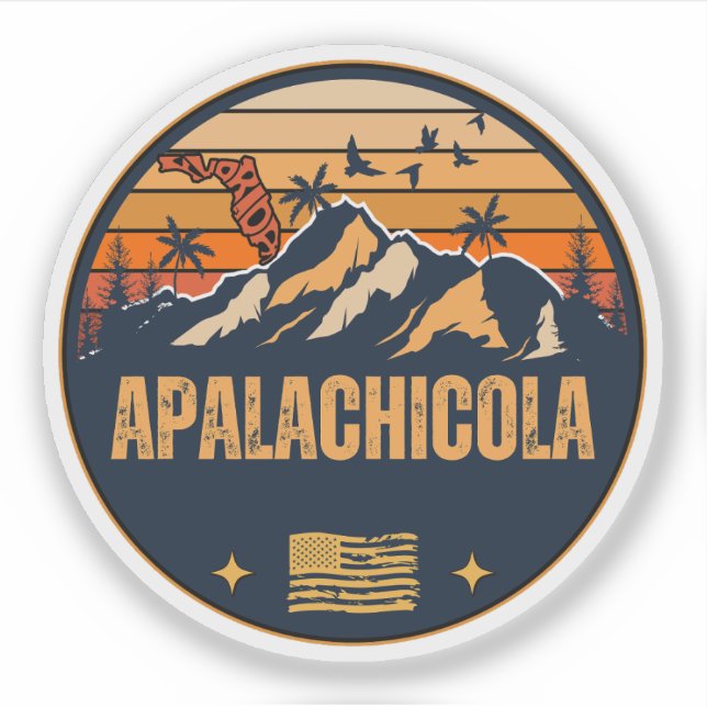 Adesivo Apalachicola, Florida (Frente)