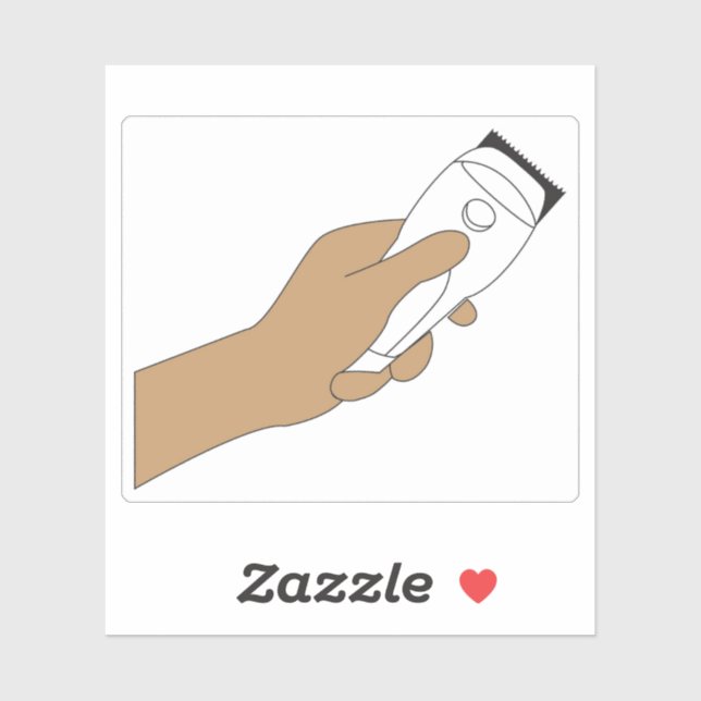 Adesivo Aparelho de barbear (Folha)