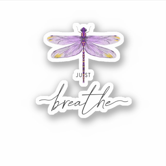 Adesivo Apenas Dragonfly Tattodesign Dandelion Breathe Med (Frente)