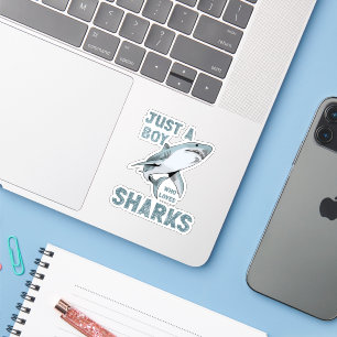 Adesivo Apenas um garoto que ama o Shark Lover