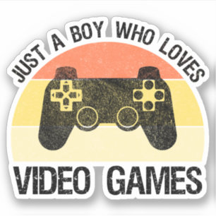 Adesivo Apenas um menino que ama video games