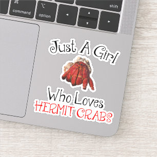 Adesivo Apenas Uma Menina Que Ama Caranguejos-Emissores