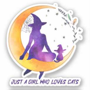 Adesivo Apenas Uma Menina Que Ama Gato