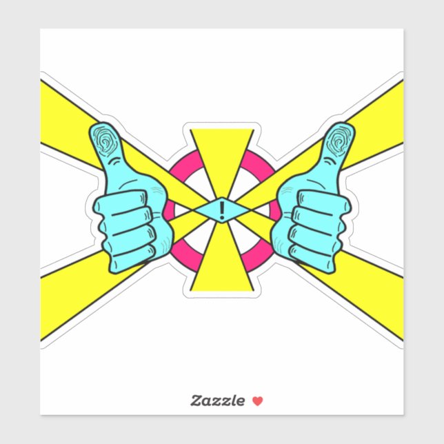 Adesivo Aperte! Boa vibração (Folha)