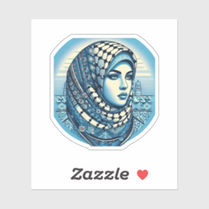ADESIVO APOIO À PALESTINE KEFFIYEH