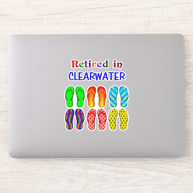 Adesivo Aposentado em Clearwater, (Computador)