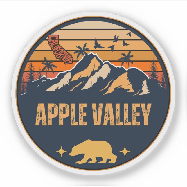 Adesivo Apple Valley, Califórnia (Frente)