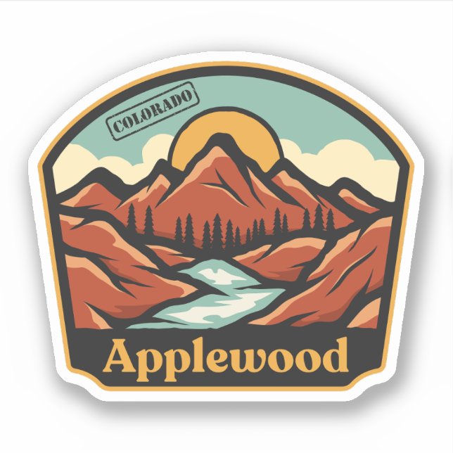 Adesivo Applewood, Colorado (Frente)