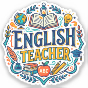 Adesivo Apreciação ao Professor de Inglês
