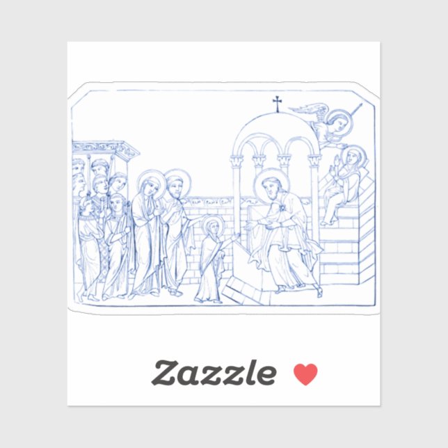 Adesivo Apresentação da Bênção Virgem Maria (Folha)