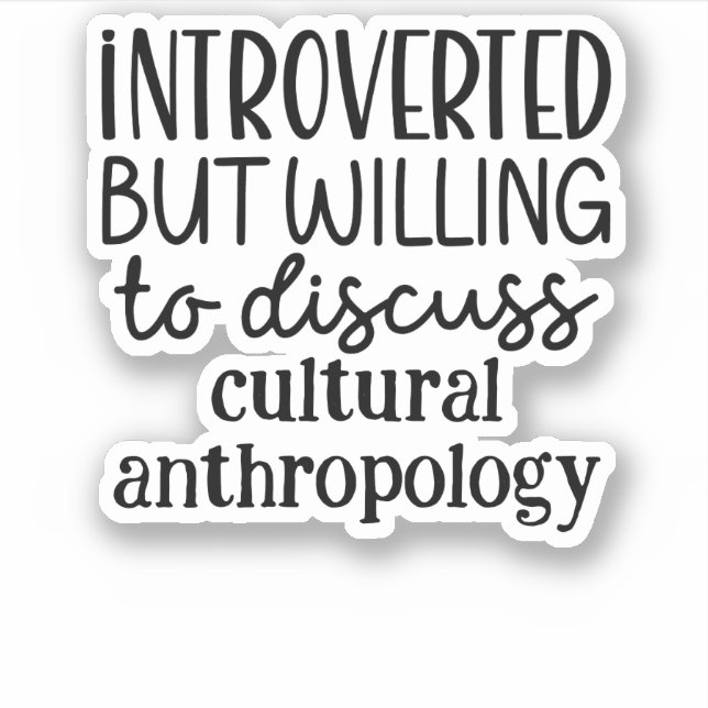 Adesivo Apresentado mas disposto a discutir (Frente)