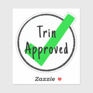 Adesivo aprovado personalizado