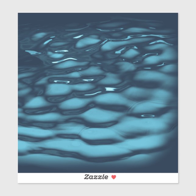 Adesivo Aqua Blue Water Waves (Folha)