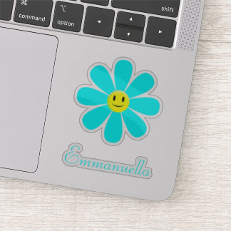 Adesivo Aqua Smiling Daisy Personalizado