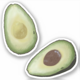 Adesivo Aquarela Avocados