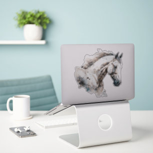 Adesivo - Aquarela Cavalo Branco