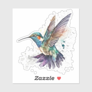 Adesivo Aquarela Hummingbird Vinyl Sticker