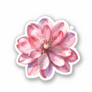 Adesivo Aquarela Rosa Sakura Cerejeira Flor