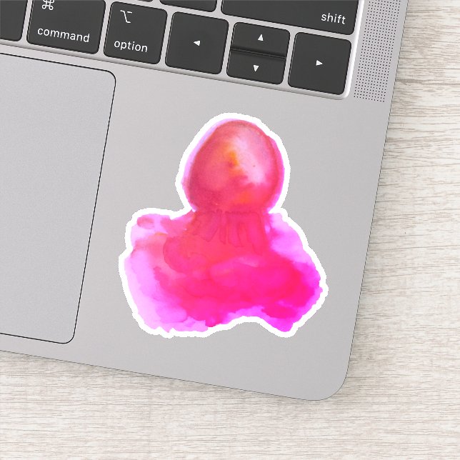 Adesivo Aquarelas do Mar Cria Quente Rosa (Detalhe)