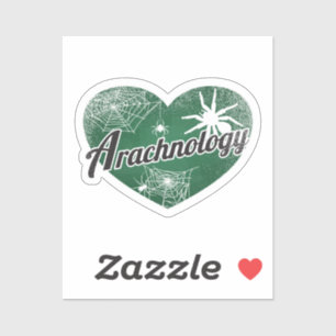 Adesivo Arachnologia Retro Heart Blackboard Love